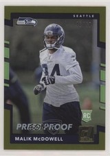 2017 Panini Donruss Rookies Press Proof Gold /50 Malik McDowell #389 Rookie RC