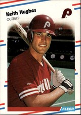 1988 Fleer #305 Keith Hughes Philadelphia Phillies Rookie