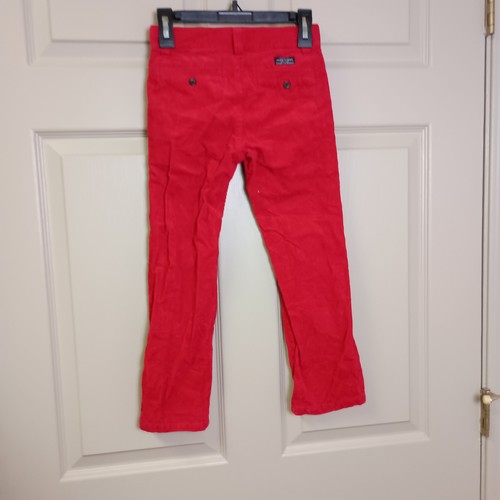 Janie And Jack Girls Corduroy Pants Red Size 6 Holiday Christmas Classic Pockets - Picture 2 of 5