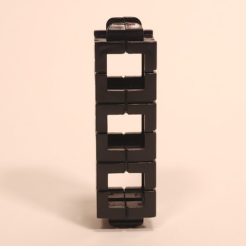 Lot of 2 Rokenbok Toy System Half Beam Blocks Black 3x1 VTG Replacement Building - Picture 5 of 6