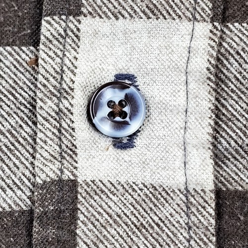 Vintage 70er Fieldmaster Flanellhemd kariert gesteppt schweres Sakko hergestellt in den USA - Bild 5 von 13