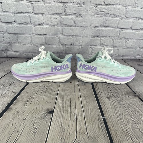 Hoka Clifton 9 Women's Size 10 B Summer Song / Lilac Mist Running Shoes - Picture 8 of 12
