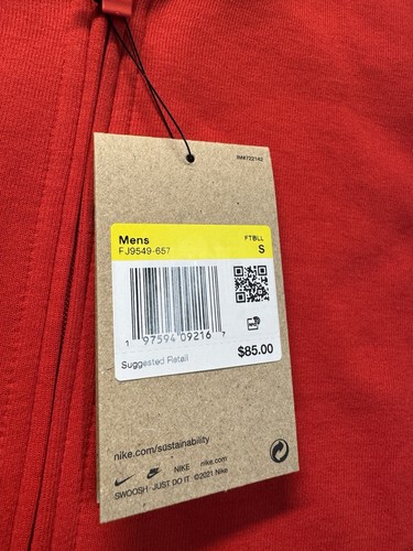 Nike Dri Fit 1/2 Zip Raglan Long Sleeve Red/Black Size Small Ohio State Buckeyes - Picture 4 of 9