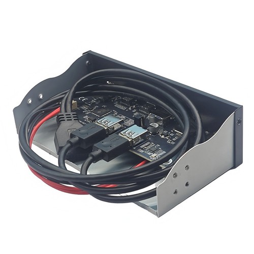 USB 3 2 Gen1 Front Panel 5Gbits USB A Audio and Card Reader for Device Setup - Picture 6 of 11