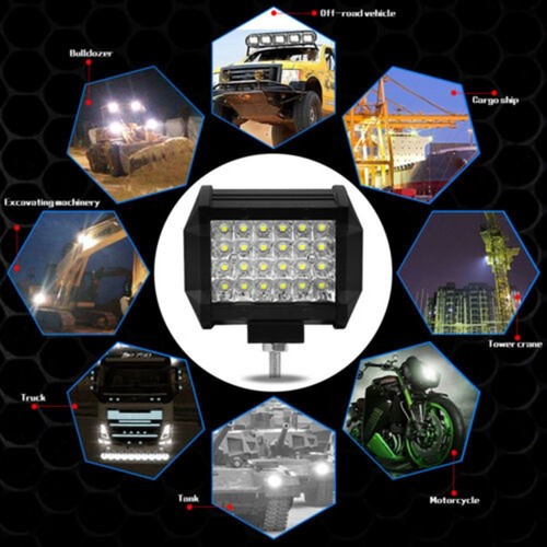 Lightweight 72W LED Work Light Bar for Forklifts and Off road Vehicles - Picture 4 of 12