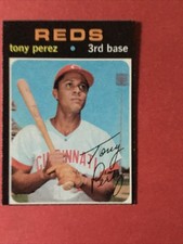 1971 Topps baseball card #580 Tony Perez (ex), see pics
