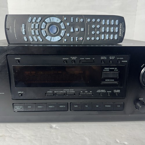 Onkyo TX-DS575 Receiver HiFi Stereo Home Theater 5.1 Channel Remote Bundle - Picture 3 of 9