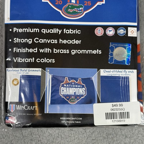 Florida Gators 2025 NCAA Mens Basketball National Champions 3x5 ft Flag Banner - Picture 4 of 6