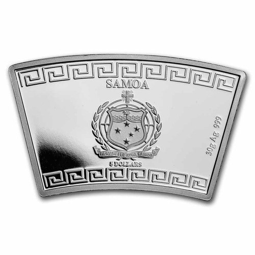 Samoa 30 gram Silver Lunar Tiger Fan Shaped Coin - Bild 2 von 4