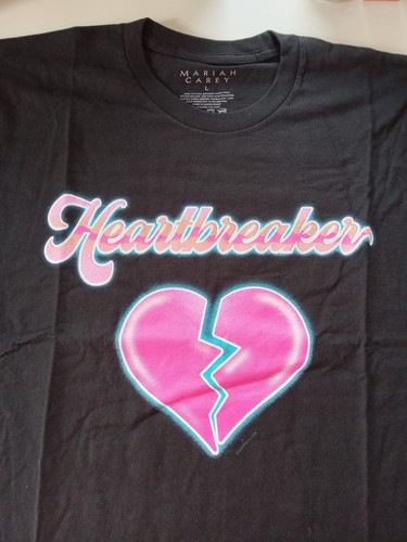Camiseta Rompecorazones Negra Talla Grande Mariah Carey NUEVA VER FOTOS - Imagen 1 de 6