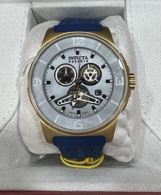 Invicta Reserve Sea Vulture 19925 Men's Swiss Made Chronograph Blue Strap Watch