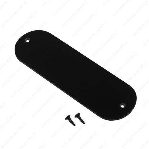1 Pcs Electric Guitar 2 Hole Glossy Black Backplate Back Cover Cavity Trem Cover - Picture 4 of 5