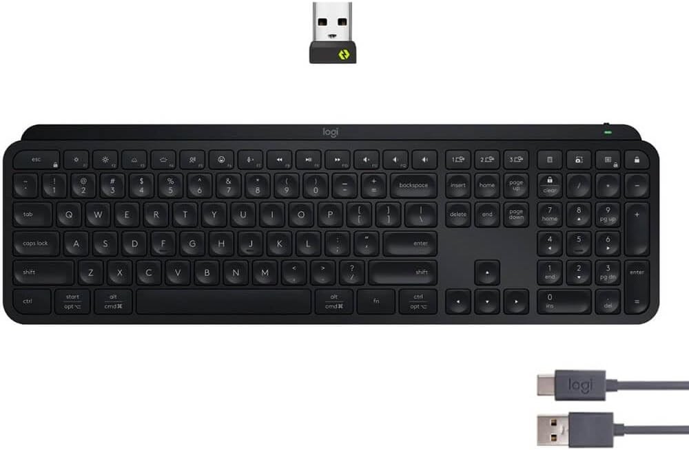 Logitech MX Keys S Wireless Keyboard, Black (920-011406