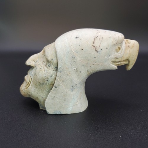 Vtg Iroquois 7 Nations Jacob Thomas Carving Eagle Old Man Signed Numbered #7/18 - Picture 4 of 5