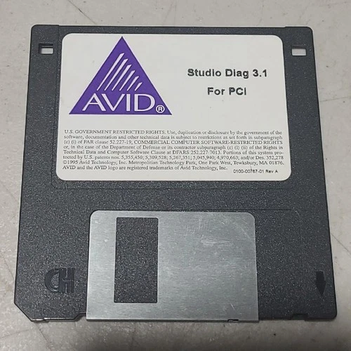 AVID Studio Diag 3.1 for PCI Disk