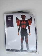 New In Package 4 Pc Child Devil Halloween Costume, Size Medium 8-10