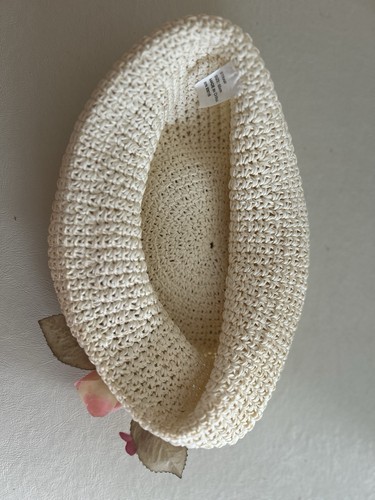Straw Hat w/Flowers Pink Tones Child Girls Easter - Picture 3 of 4