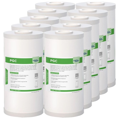 1-10 Pack 10x4.5" Whole House Activated Coconut Carbon Sediment Water Filter 5μm - Picture 21 of 21