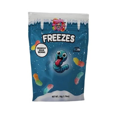 Chaos Candy | Freeze Dried Candy Crunchy Sour Worms   50g gefriergetrocknet