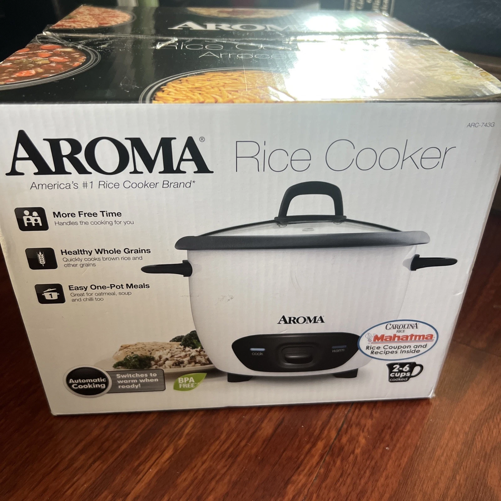 Aroma Rice Cooker 2-6 Cups Easy One Pot Meals