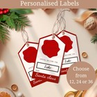 Personalised Christmas Gift Tags From Santa | Custom gift wrap labels for kids