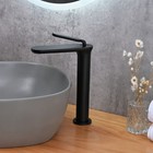 Aquaterior Bathroom Sink Faucet Brushed Nickel Single Handle Tall Long Spount