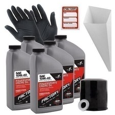 Factory Racing Parts 10W40 5 QT Oil Change Kit For Kawasaki KAF700 Mule Pro-MX 35.99 per gallon