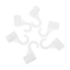 6 Pcs Wardrobe Hanging Rod Chrome Holders Closet Bracket for Rails