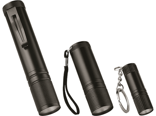 Linterna - ISY IFS-1000, Pack de 3 linternas, Tamaños L M S, Negro - Imagen 1 de 4