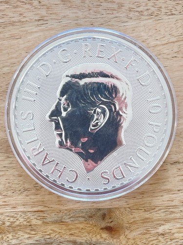 2025 King Charles III Britannia 10 oz .999 Fine Silver Bullion Coin CGT Free UK - Picture 2 of 7