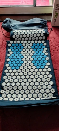 Acupressure Mat Pillow Set with Travel Bag