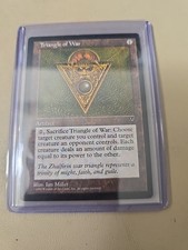 2000 MAGIC THE GATHERING TRIANGLE OF WAR CARD. VISIONS.