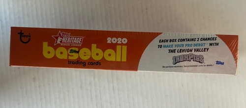 2020. Bowman Heritage Minor League Baseball Hobby Box ungeöffnet versiegelt - Bild 3 von 6