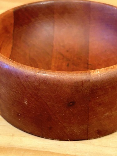 TIMBER TREASURE “Brown” Pretty Wooden Trinket Bowl Decorative Ornament Dish -TA - Picture 17 of 19