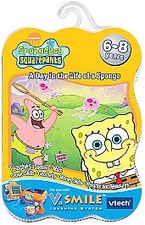 Vtech V.Smile Smartridge SpongeBob SquarePants Educational Video Game Cartridge