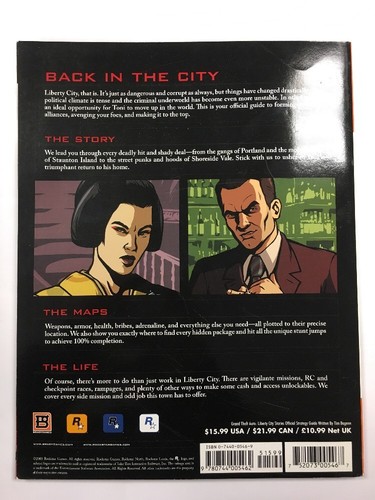 Grand Theft Auto : Liberty City Stories Official Game Strategy Guide New - Imagen 2 de 4