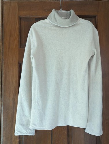 VTG Double Faced Cashmere /Wool Women Sz S Sweater Beige Ivory - Picture 3 of 4