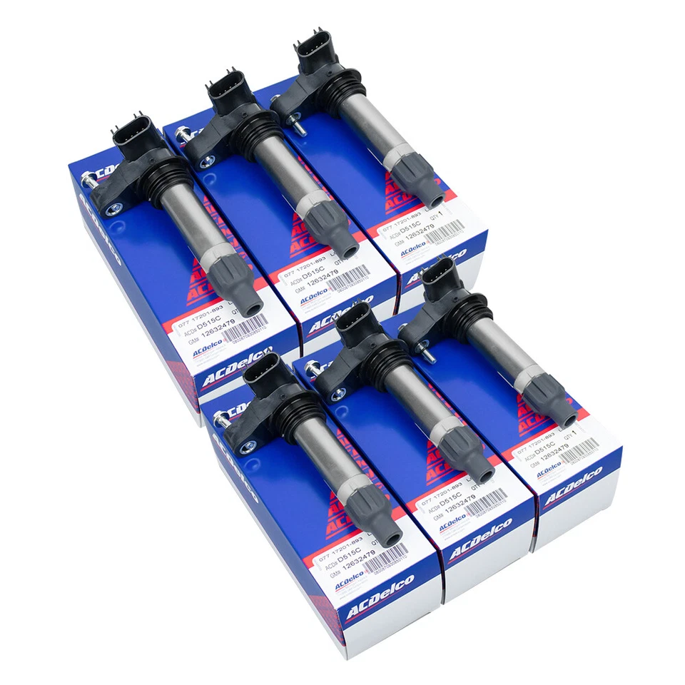 HIGH PERFORMANCE SPARK PLUG AND IGNITION COIL PACK FOR CADILLAC CHEVY BUICK 3.6L - Image 2 of 4