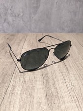 Ray Ban Aviator Black Frame Dark Grey Sunglasses RB3025 002/62 58-14 SUMMER SALE