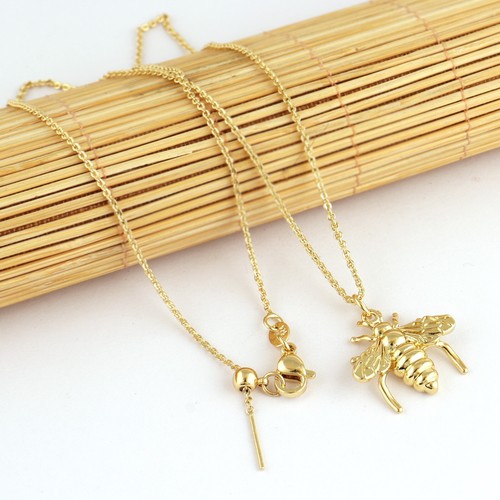 Vergoldete Tiermotiv Anhänger für Frauen Natur Charm Schmuck Halskette - Bild 18 von 25