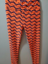 LuLaRoe ONE SIZE Leggings NWOT Multi-Color ORANGE BLUE DUCKS