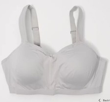 Breezies Comfort Zone Full Coverage Underwire T-Shirt Bra Grey Shadow 40 D A4690