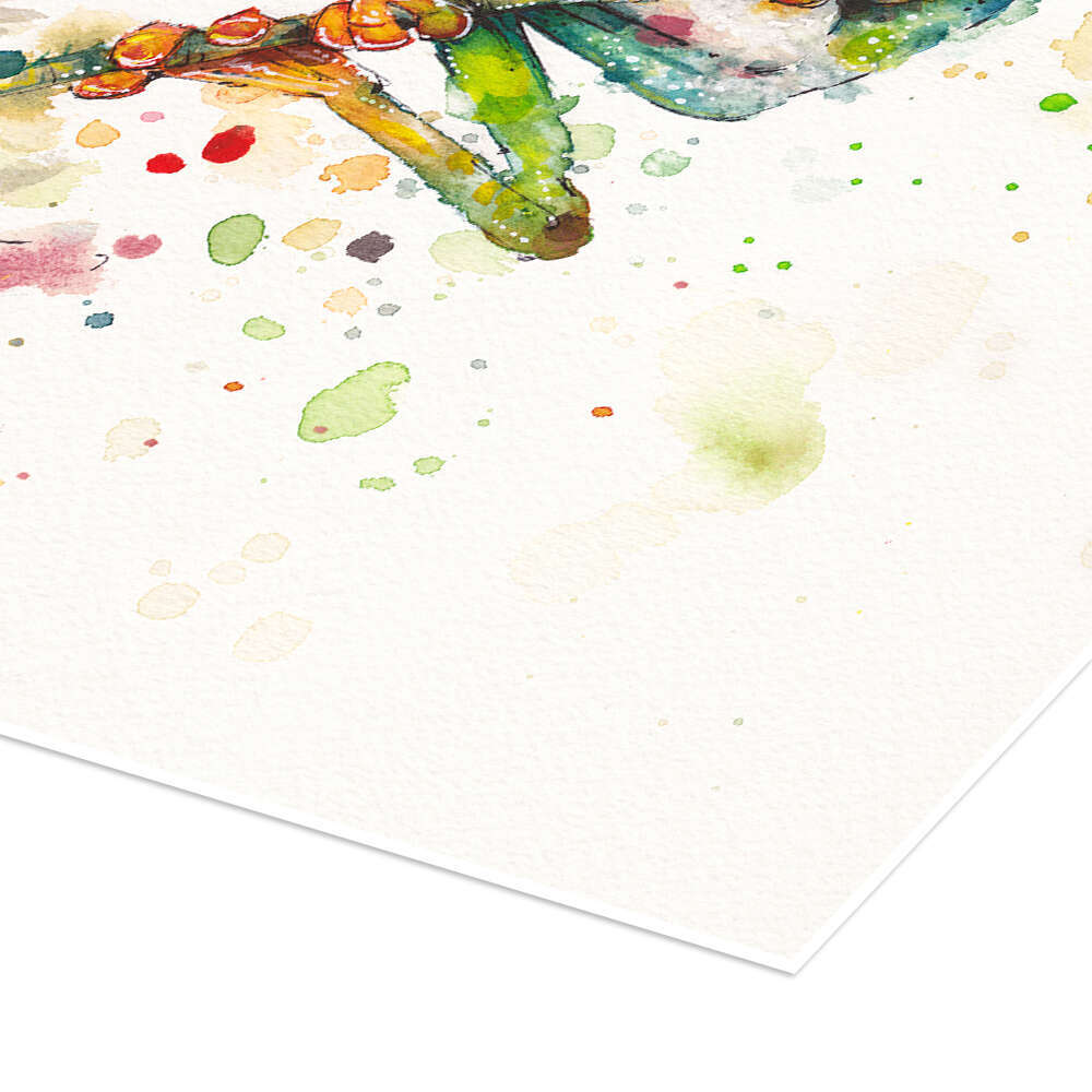 Poster Laubfrosch mit Blume - Sillier Than Sally