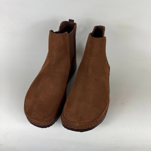 Chaco Paonia Chelsea Casual Boot Womens 9 Cinnamon Brown Suede Pull On Round Toe - Picture 4 of 10