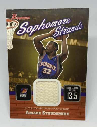 2003-04 Bowman Sophomore Strands Amare Stoudemire Jersey - Picture 1 of 2