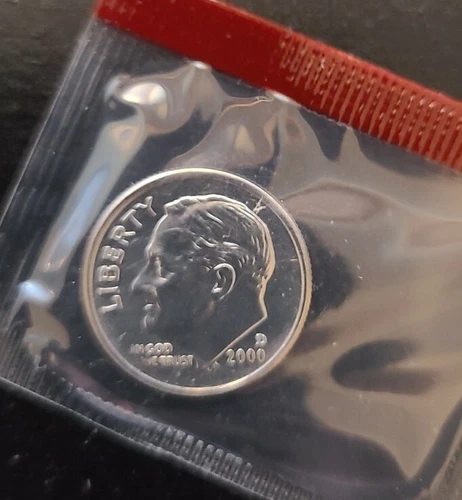 Photo of a 2000-D Roosevelt Dime from an eBay listing that sold on Jul 16, 2026