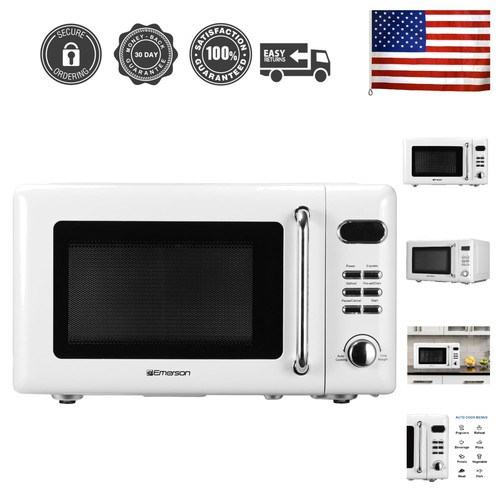 Compact Countertop Microwave Oven with Button Control, LED Display, 700W 5 Po...