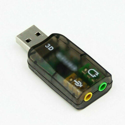 995.1 USB to 3.5mm mic headphone Jack Stereo Headset 3D Sound Card Audio Adapter - Picture 2 of 7