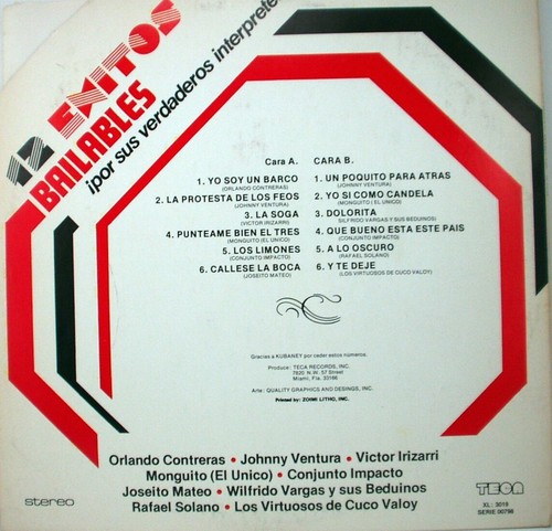 STOP 12 Exitos Bailables Contiene:Los Limones-Que Bueno Esta este Pais LP - Imagen 2 de 2