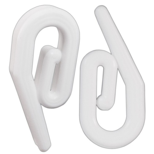 CURTAIN RAIL GLIDES 33x Universal White Nylon Hooks Glide Track Bracket